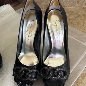 Jessica Simpson open toe heels